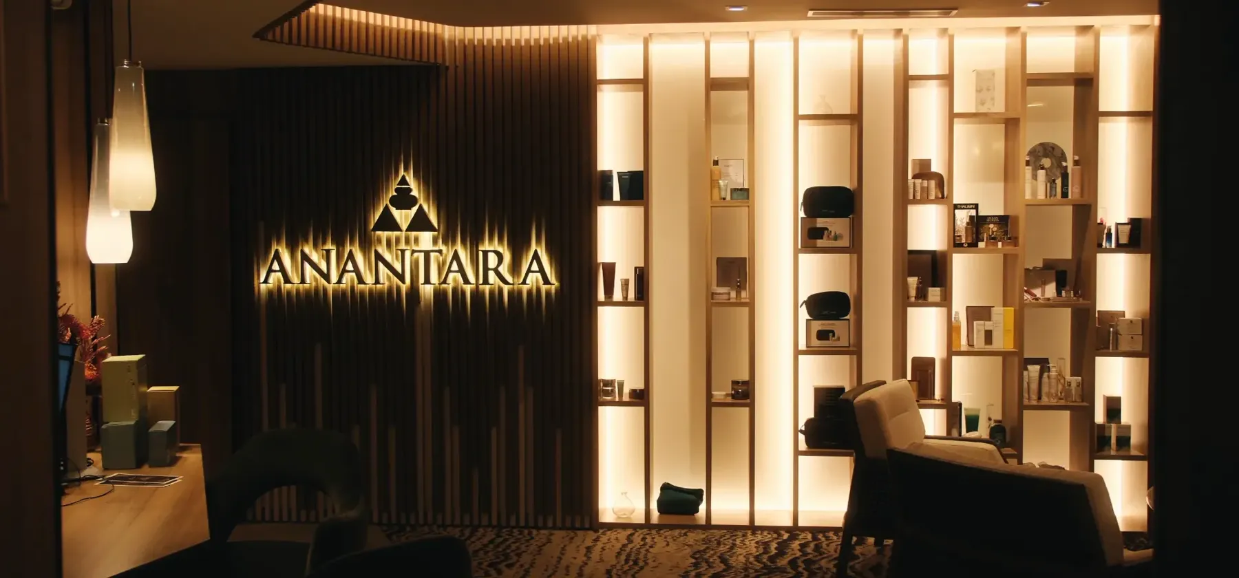 Spa Anantara, lumière dorée